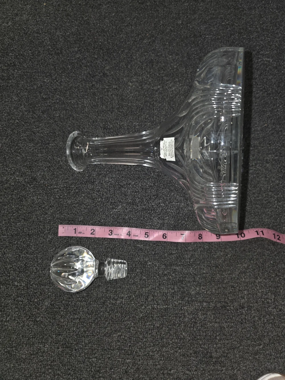 Crystal Clear From Slovakia  Glass Ships Captain Decanter